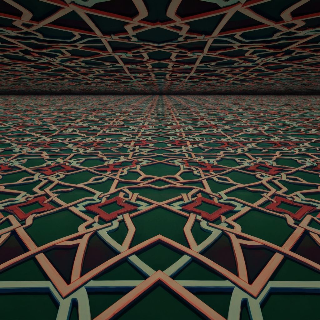 Islamic geometric pattern background decoration